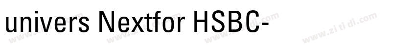 univers Nextfor HSBC字体转换